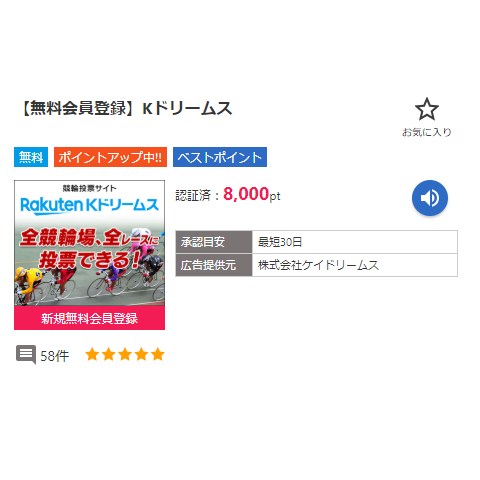 楽天ｋドリームス 新規無料登録で8 000pt I2iポイント ネットで稼ぐポイント生活